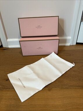 ANN MASHBURN Set of Two Shoes Boxes  with one Dust Bag.